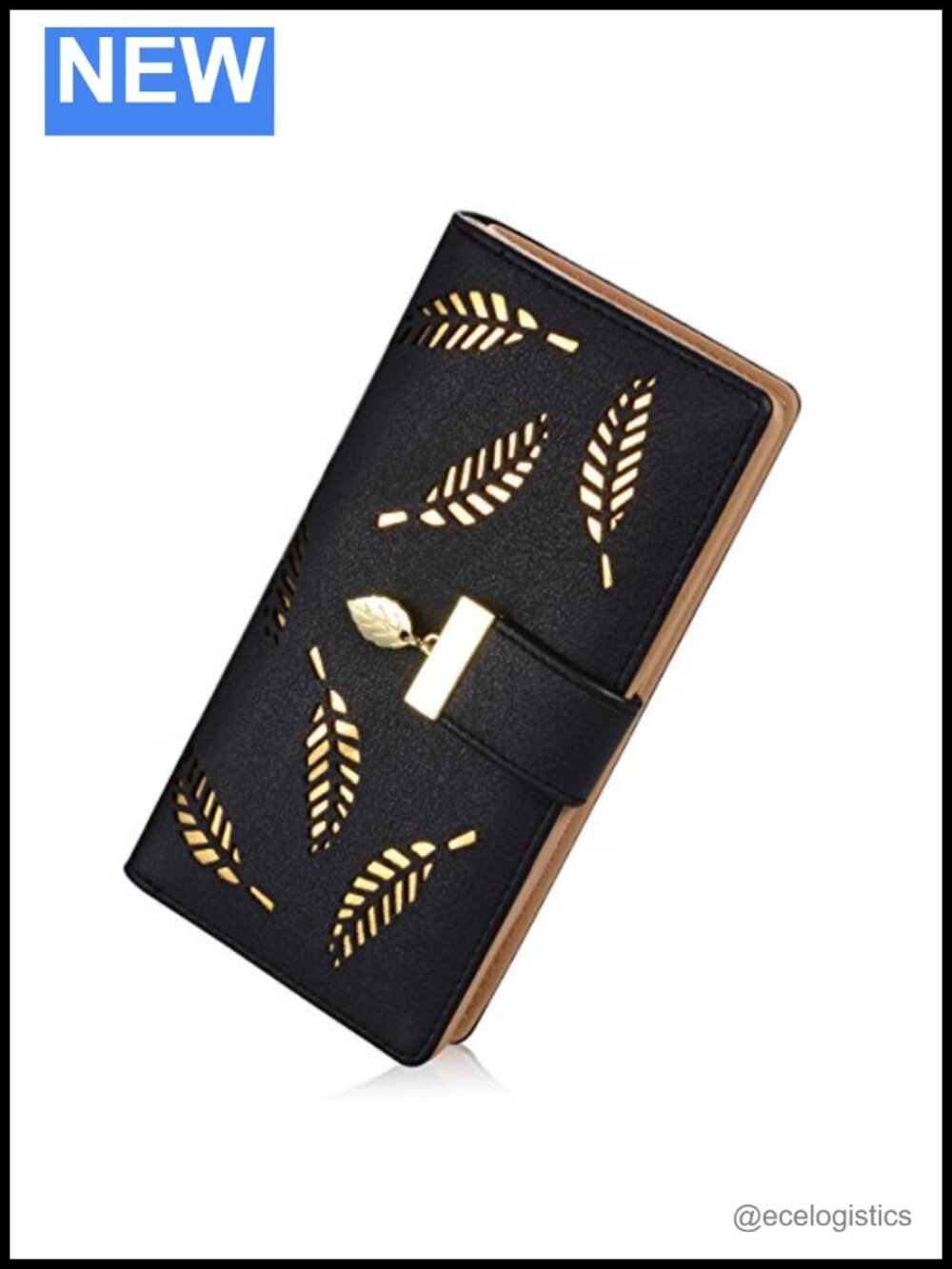 Women's Long Bifold Genuine Leather Wallet Clutch Handbag Card Holder Zipper